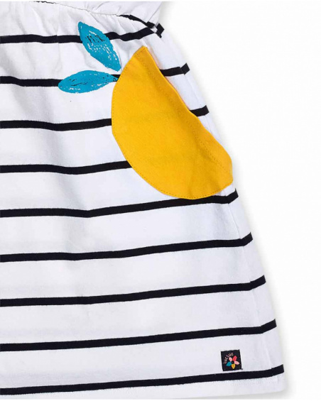 Robe en maille rayée imprimé fille Juicy Robe en maille rayée imprimé fille Juicy