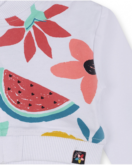 Veste polaire blanche fille Juicy Veste polaire blanche fille Juicy