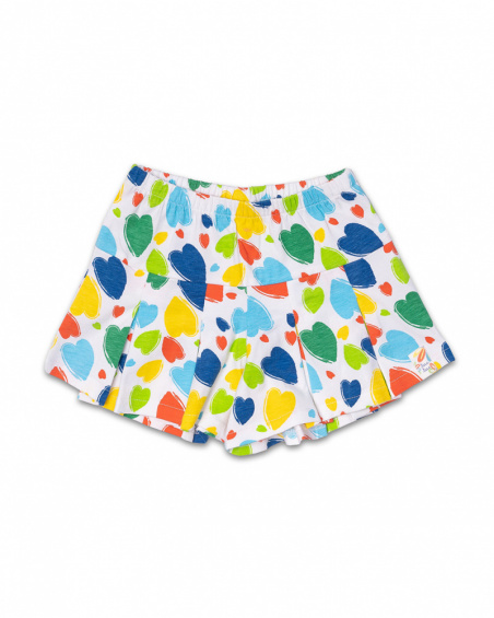 Short en maille blanc fille Holidays Short en maille blanc fille Holidays