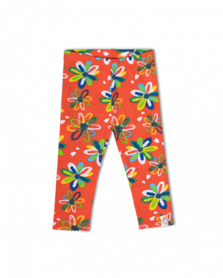 Legging en maille rouge pour fille Holidays Legging en maille rouge pour fille Holidays