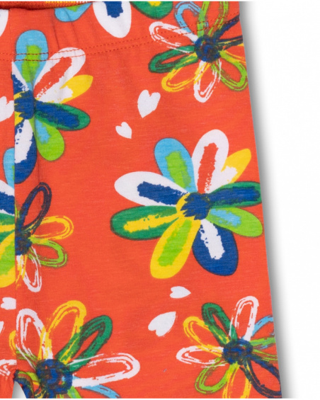 Legging en maille rouge pour fille Holidays Legging en maille rouge pour fille Holidays