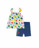 Ensemble tricot blanc bleu fille Holidays Ensemble tricot blanc bleu fille Holidays