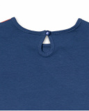 T-shirt bleu en maille pour fille Holidays T-shirt bleu en maille pour fille Holidays