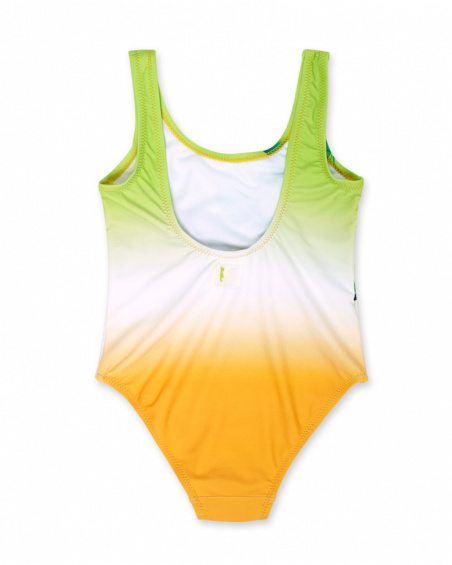 Maillot de bain fille vert orange Tropic Feelings Maillot de bain fille vert orange Tropic Feelings