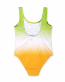 Maillot de bain fille vert orange Tropic Feelings Maillot de bain fille vert orange Tropic Feelings