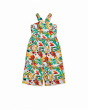Combinaison en popeline imprimée pour fille Tropic Feelings Combinaison en popeline imprimée pour fille Tropic Feelings