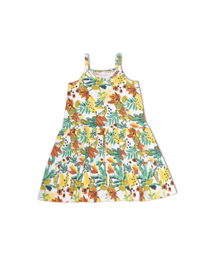 Robe en maille imprimée pour fille Tropic Feelings