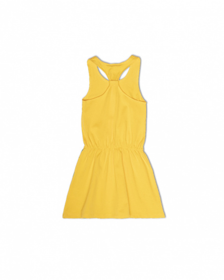 Robe en maille jaune pour fille Tropic Feelings Robe en maille jaune pour fille Tropic Feelings