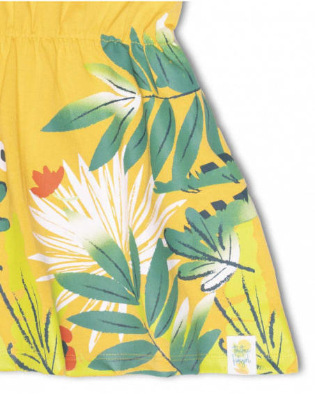 Robe en maille jaune pour fille Tropic Feelings Robe en maille jaune pour fille Tropic Feelings