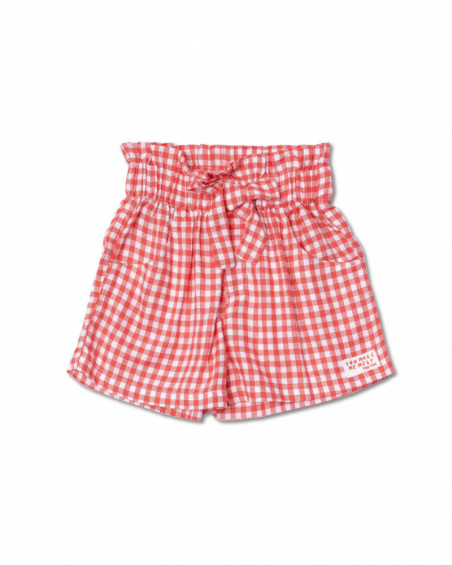Short en popeline vichy pour fille Really Sweet Short en popeline vichy pour fille Really Sweet