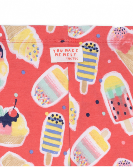 Legging cycliste point rouge fille Really Sweet Legging cycliste point rouge fille Really Sweet