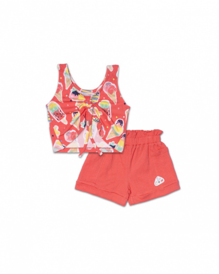 Ensemble tricot rouge pour fille Really Sweet Ensemble tricot rouge pour fille Really Sweet
