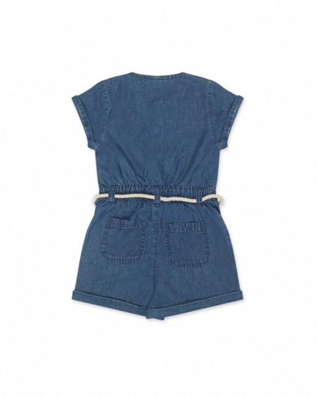Combinaison en jean bleu pour fille Really Sweet Combinaison en jean bleu pour fille Really Sweet
