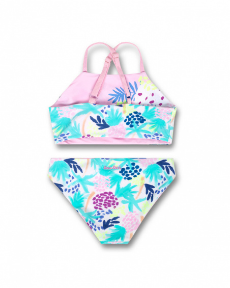 Bikini fille réversible imprimé violet Malibu Bikini fille réversible imprimé violet Malibu