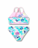 Bikini fille réversible imprimé violet Malibu Bikini fille réversible imprimé violet Malibu