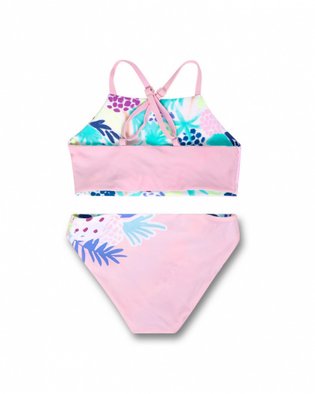 Bikini fille réversible imprimé violet Malibu Bikini fille réversible imprimé violet Malibu