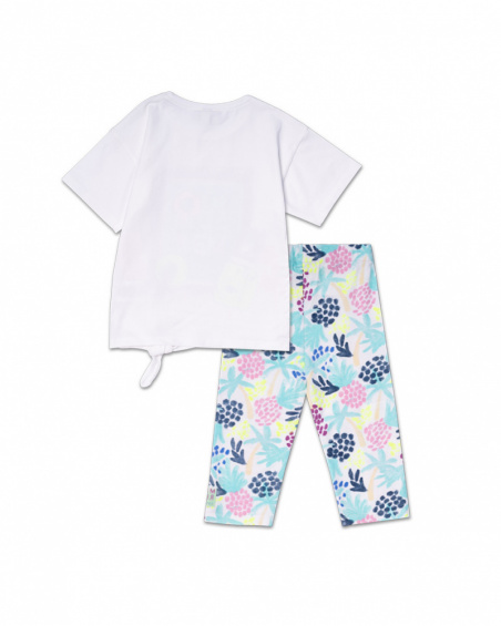 Ensemble blanc en maille et imprimé Malibu girl Ensemble blanc en maille et imprimé Malibu girl