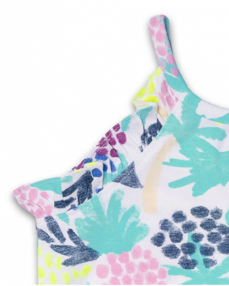 Ensemble maille et imprimé violet fille Malibu Ensemble maille et imprimé violet fille Malibu