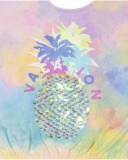 T-shirt fille Malibu en maille tie-dye T-shirt fille Malibu en maille tie-dye