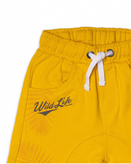 Bermuda peluche jaune garçon Lost Paradise Bermuda peluche jaune garçon Lost Paradise