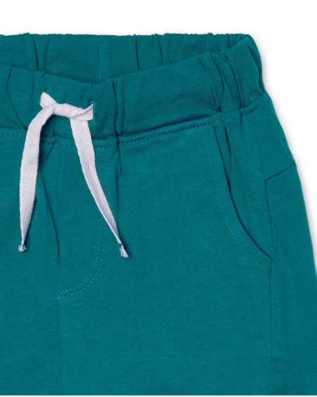Short bleu en maille garçon Lost Paradise Short bleu en maille garçon Lost Paradise