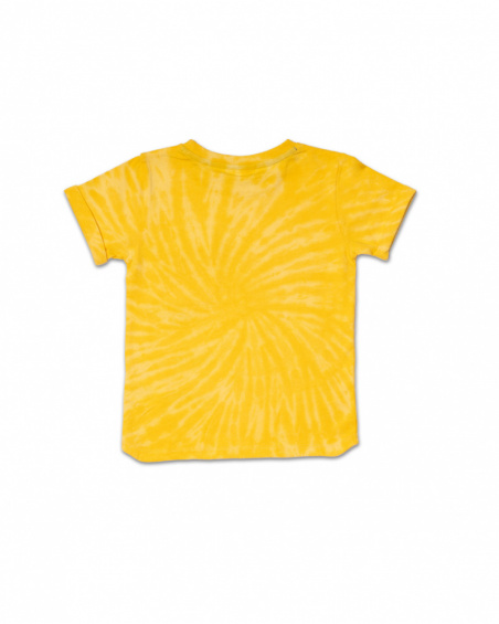 T-shirt jaune en maille tie-dye garçon Lost Paradise T-shirt jaune en maille tie-dye garçon Lost Paradise