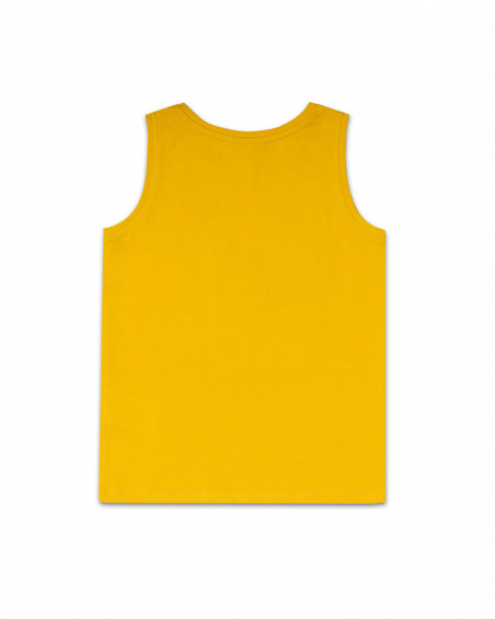 Débardeur en maille jaune pour garçon Lost Paradise Débardeur en maille jaune pour garçon Lost Paradise