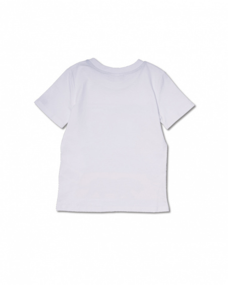 T-shirt blanc en maille garçon Lost Paradise T-shirt blanc en maille garçon Lost Paradise