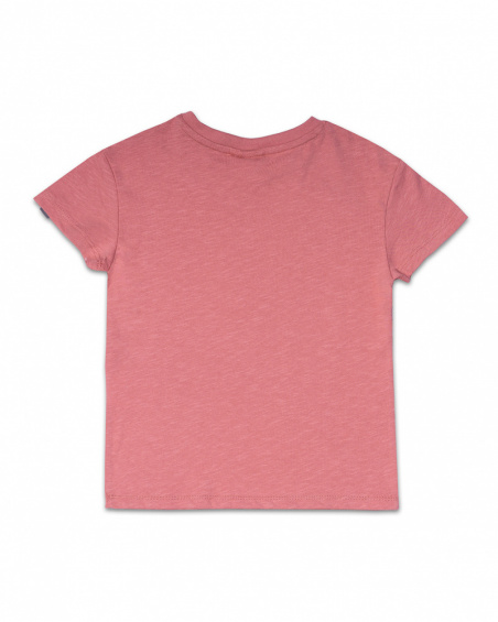 T-shirt garçon Lost Paradise en maille rouge T-shirt garçon Lost Paradise en maille rouge