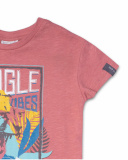 T-shirt garçon Lost Paradise en maille rouge T-shirt garçon Lost Paradise en maille rouge