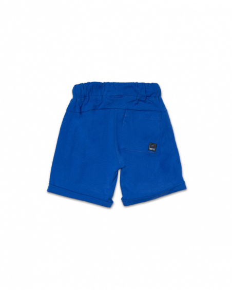 Short en maille bleu garçon Diving Adventures Short en maille bleu garçon Diving Adventures