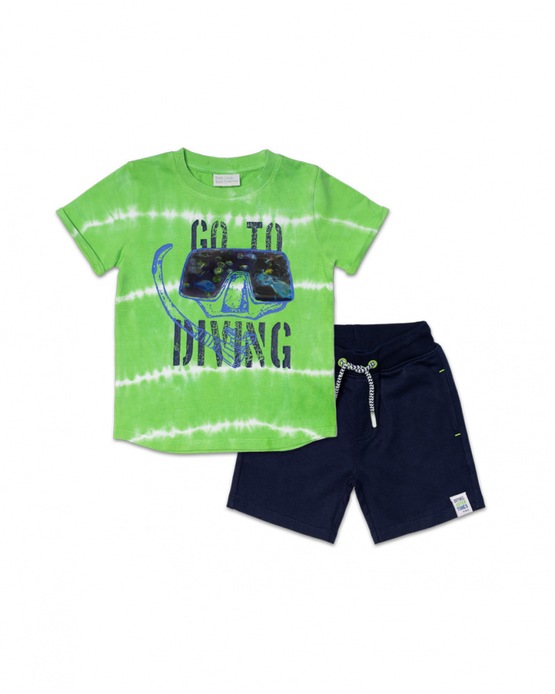 Ensemble tricot vert garçon Diving Adventures