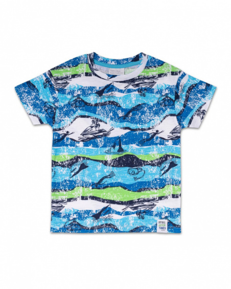 T-shirt jersey imprimé garçon Diving Adventures T-shirt jersey imprimé garçon Diving Adventures