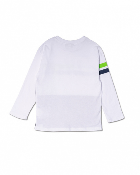 T-shirt long en maille blanc pour garçon Diving Adventures T-shirt long en maille blanc pour garçon Diving Adventures