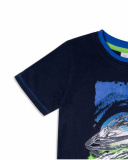 T-shirt en maille bleu pour garçon Diving Adventures T-shirt en maille bleu pour garçon Diving Adventures