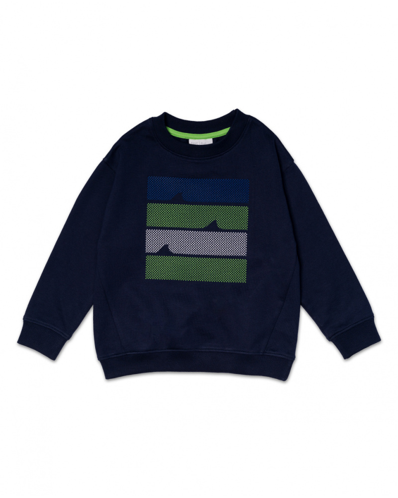 Sweat molleton bleu garçon Diving Adventures