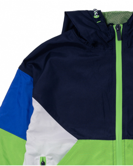 Coupe-vent bleu vert pour garçon Diving Adventures Coupe-vent bleu vert pour garçon Diving Adventures