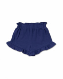 Short en maille bleu fille Amazonia Short en maille bleu fille Amazonia