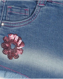 Short en jean bleu pour fille Amazonia Short en jean bleu pour fille Amazonia