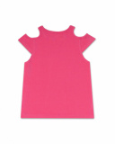 T-shirt Amazonia fille fushia en maille T-shirt Amazonia fille fushia en maille