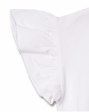 T-shirt coeur tricoté fille Amazonia blanc T-shirt coeur tricoté fille Amazonia blanc