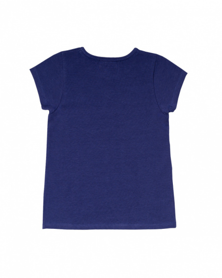 T-shirt en maille bleu pour fille Amazonia T-shirt en maille bleu pour fille Amazonia