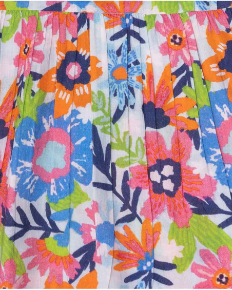 Robe en popeline imprimée pour fille Amazonia Robe en popeline imprimée pour fille Amazonia