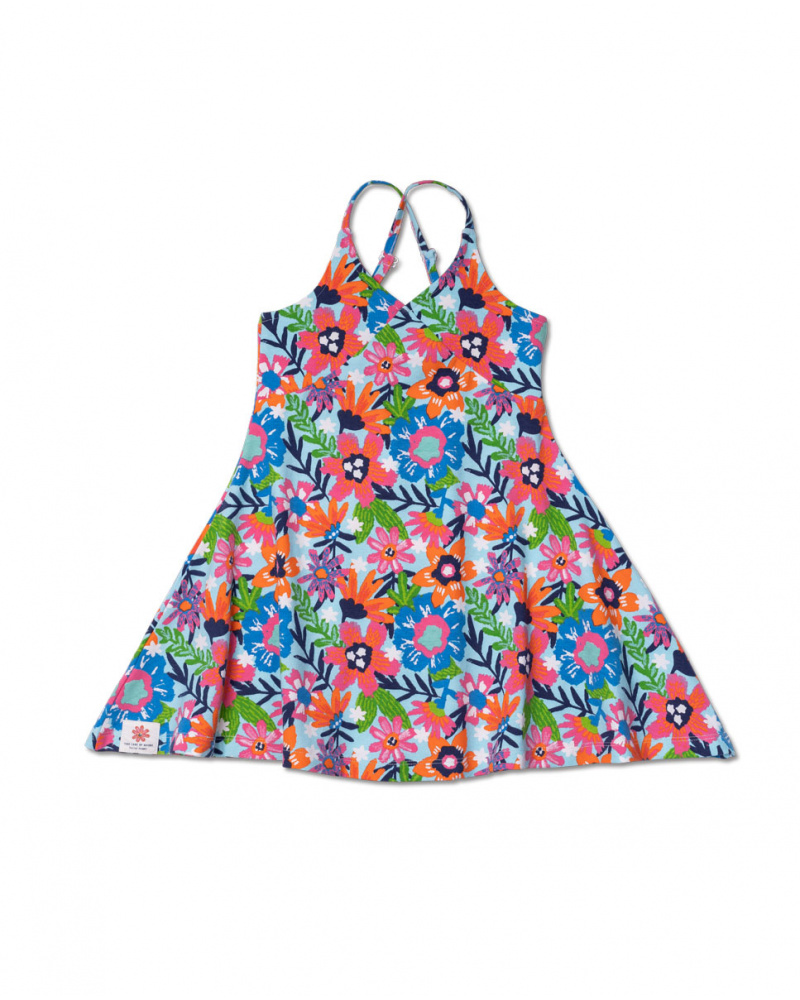 Robe en maille imprimée fille Amazonia