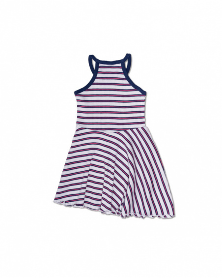 Robe en maille rayée pour fille Amazonia Robe en maille rayée pour fille Amazonia