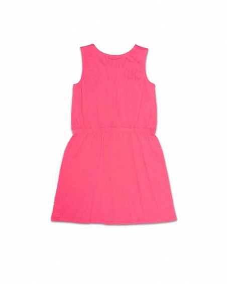 Robe Amazonia fille en maille fuchsia Robe Amazonia fille en maille fuchsia