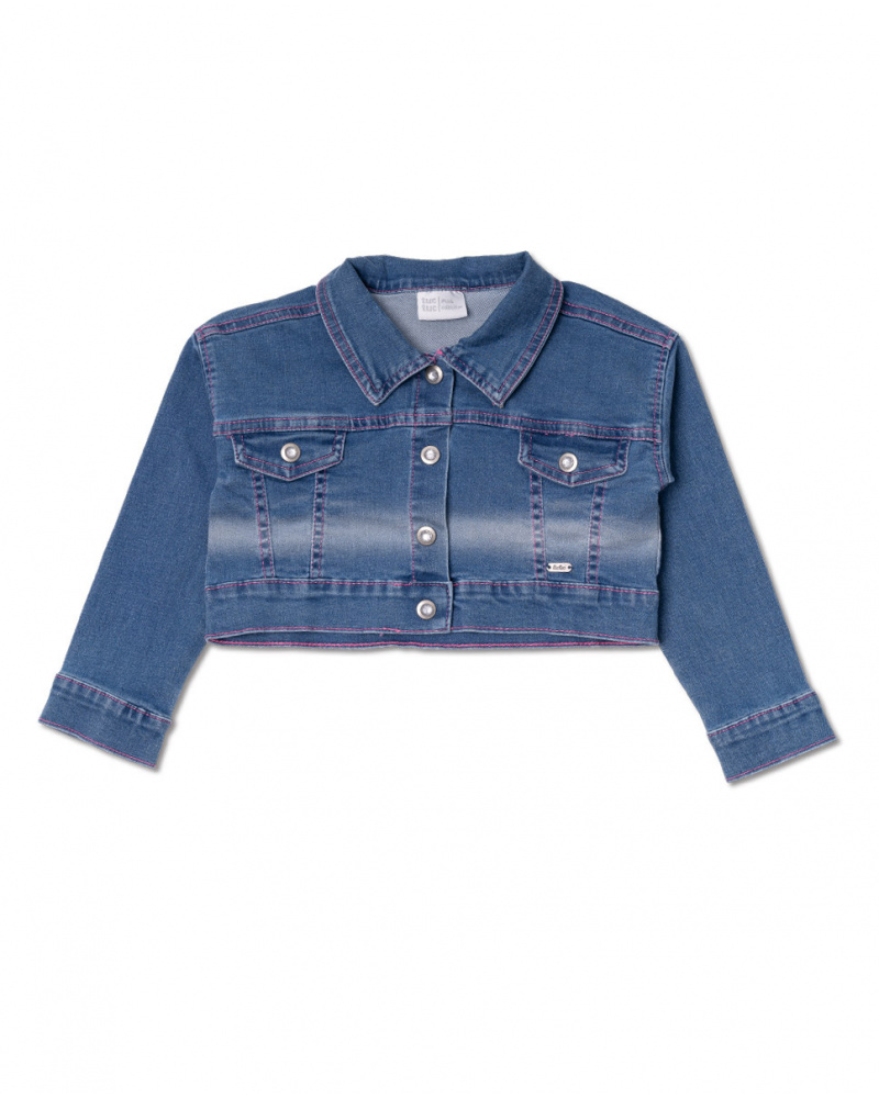 Veste en jean bleu pour fille Amazonia