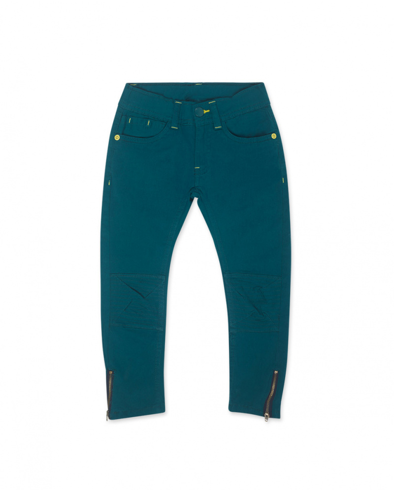 Pantalon long twill vert garçon Tout Terrain