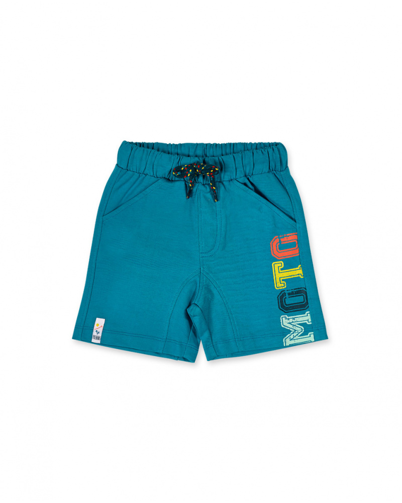 Bermuda peluche vert garçon Tout Terrain