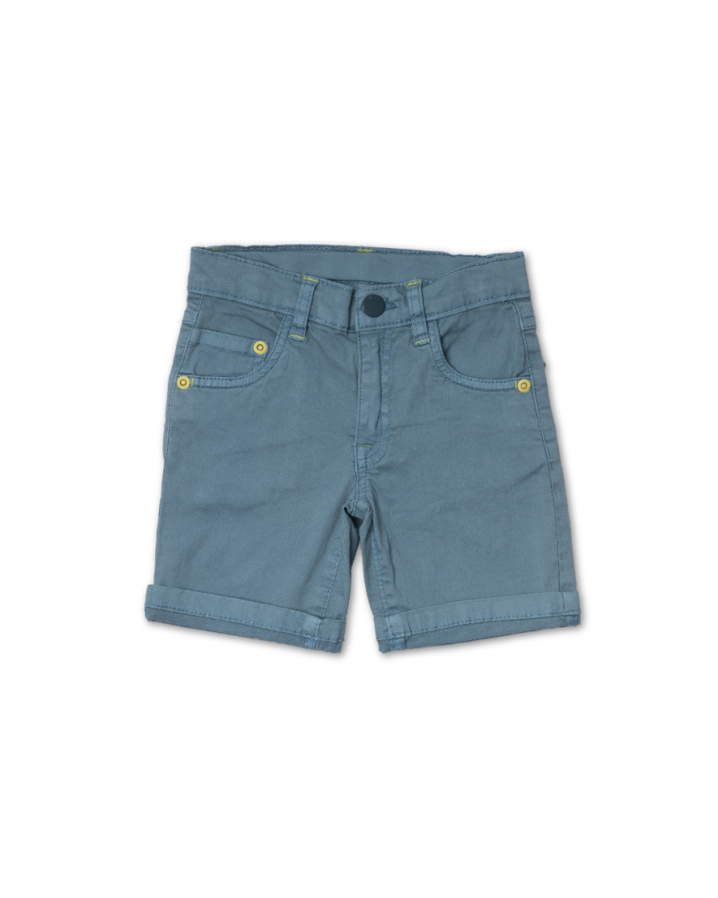 Bermuda twill vert garçon Tout Terrain